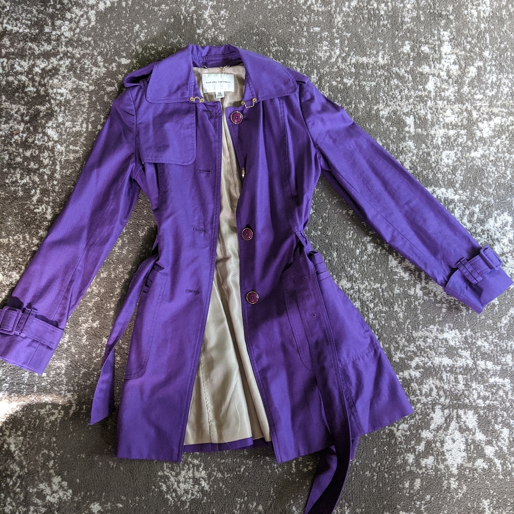 Banana Republic Purple Trench Coat